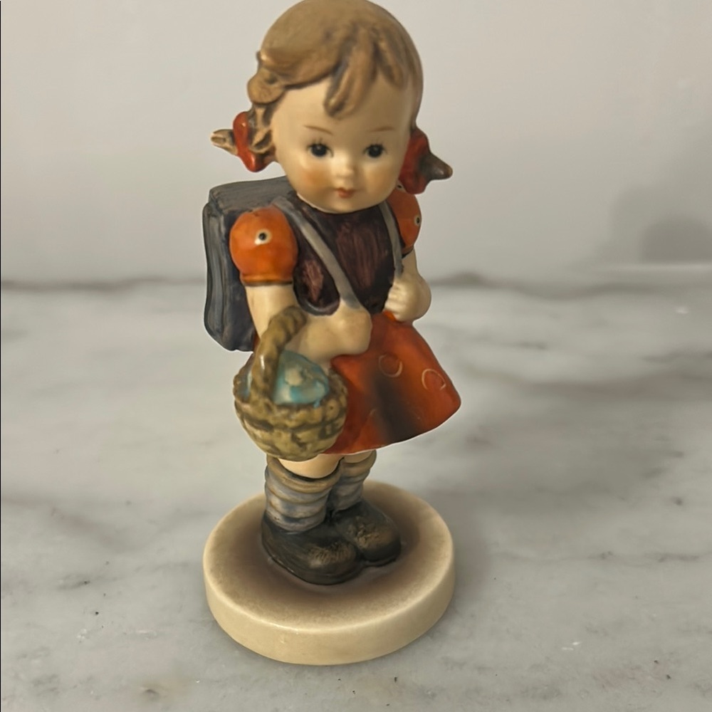 Hummel Orange and Brown Decor Accent Piece
